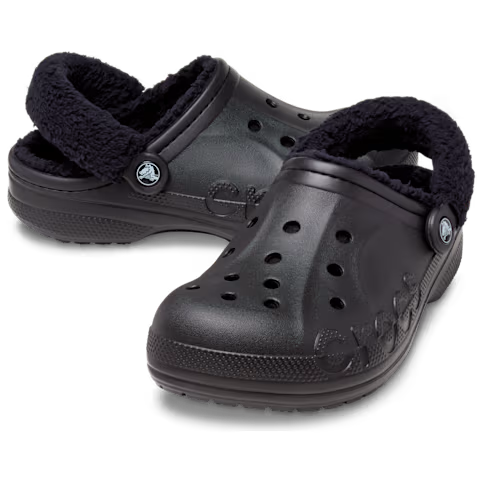 Baya Lined Fuzz-Strap Clog