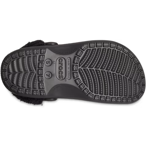 Baya Lined Fuzz-Strap Clog