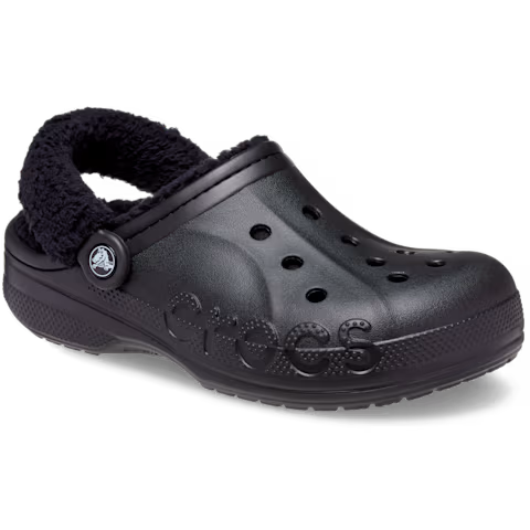Baya Lined Fuzz-Strap Clog